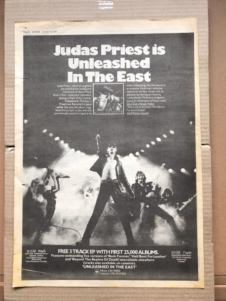 Judas Priest Unleashed In The East Vinyl Records Lp Cd On Cdandlp