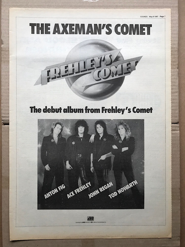 Debut Album De Frehley S Comet Poster Affiche Chez Rockofages Ref