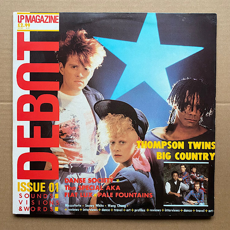 Big twins. Thompson Twins. Debut LP Magazine. LP Magazine.