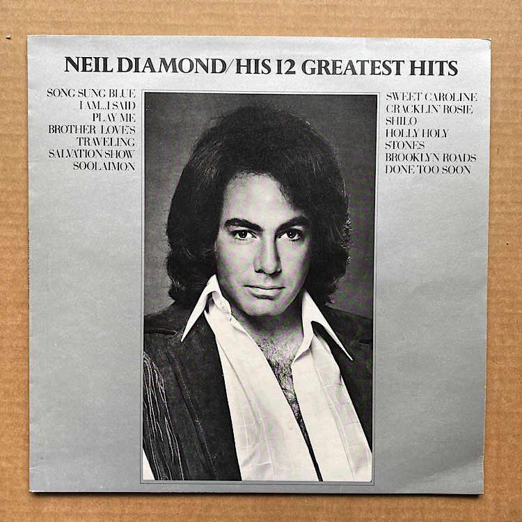 Neil Diamond His 12 greatest hits (Vinyl Records, LP, CD) on CDandLP