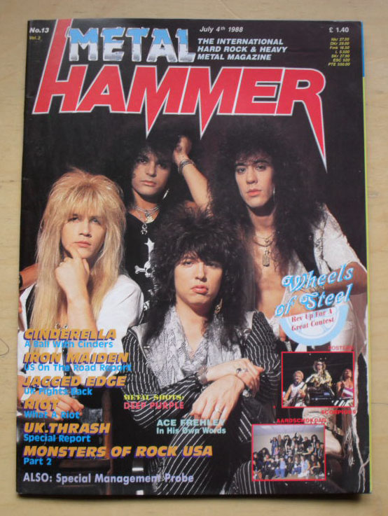 Metal hammer by Cinderella, Magazine with rockofages - Ref:3054407536