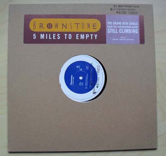 5 miles to empty by Brownstone, 12 inch x 1 with rockofages - Ref