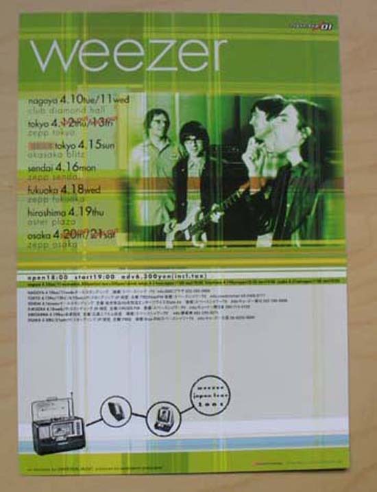 weezer 2001 tour