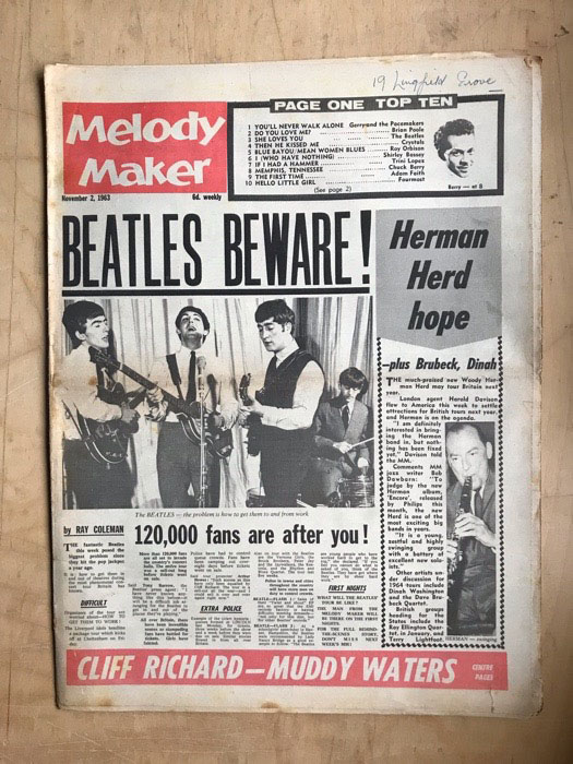 Albúm Melody maker de The Beatles en CDandLP