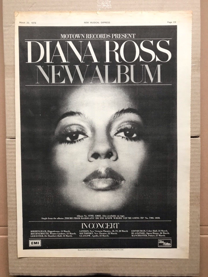 Diana ross/in concert (a) de Diana Ross, Poster / Affiche chez
