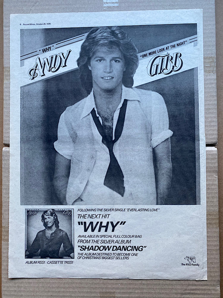 Why (b) By Andy Gibb, Poster / Display With Rockofages - Ref:3110439684