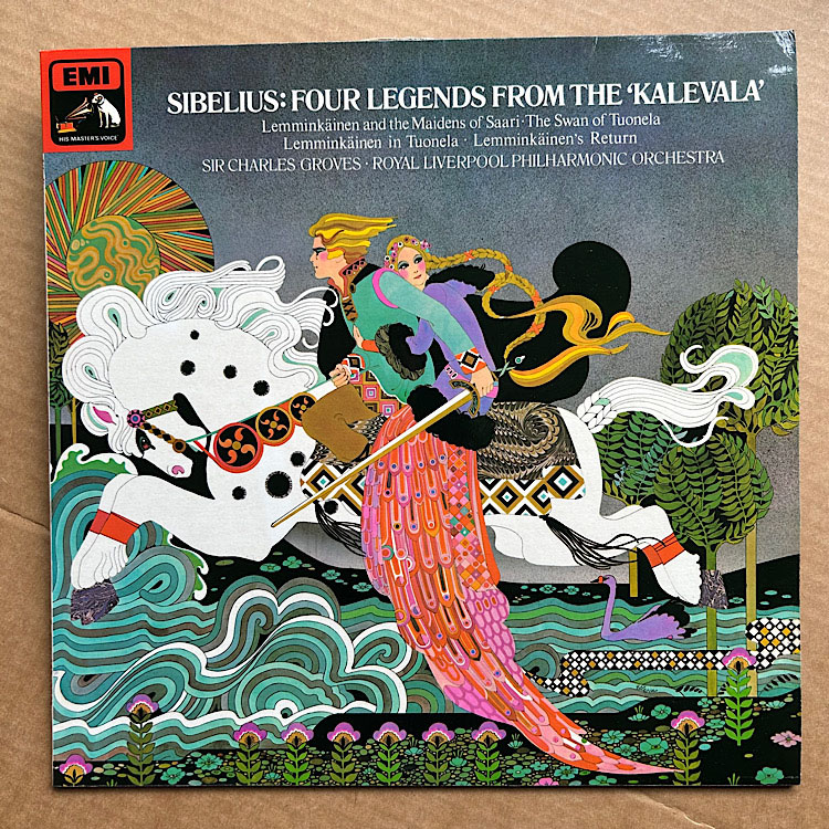 HMV ASD 3092 - SIR CHARLES GROVES SIBELIUS - FOUR LEGENDS FROM THE KALEVALA